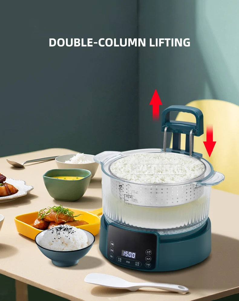 3L  Rice Soup Separation Lifting Electric Hot Pot Sugar-controlled Rice Cooker Household Intelligent Health Pot