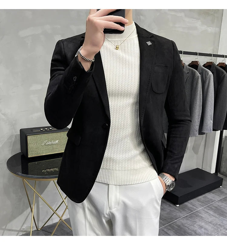 Veste blazer Cuir de daim