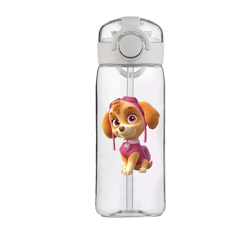 PAW Patrol Chase Cup Clear Brand High Quality Water Bottle Outdoor Sport Leak Proof Plastic School Water Bottle for Kids 400ML