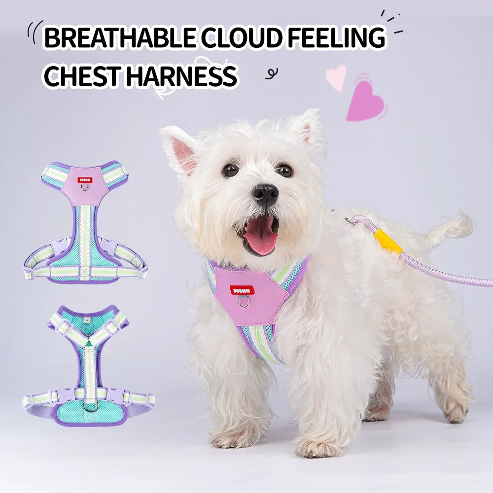 Newest Puppy Dog Walking Harnesses No Pull Pet Harness for Small Medium Dogs Pomeranian Poodle Pug mascotas Accessories Supplies