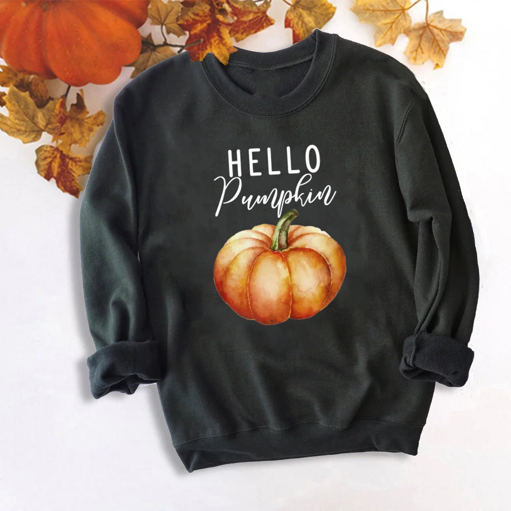 Just A Girl Who Loves Fall Sweatshirt Thankful Grateful Blessed Hoodie Women Fashion Thanksgiving Pullover Top Halloween Clothes