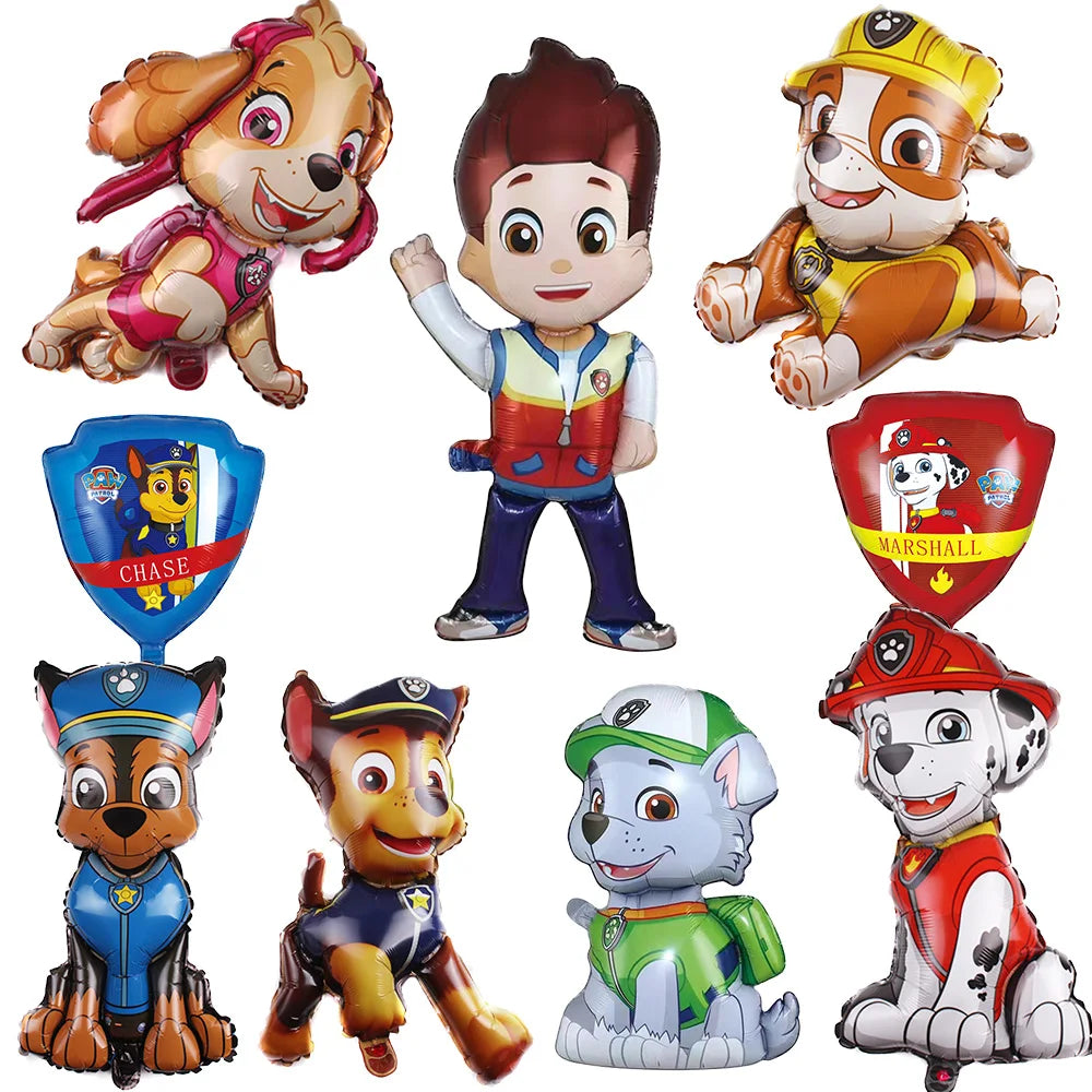 PAW Patrol Birthday Decor Foil Balloon Paw Patrol Party Supplies Toys Children Birthday Party Decoration Supplies Baby Shower