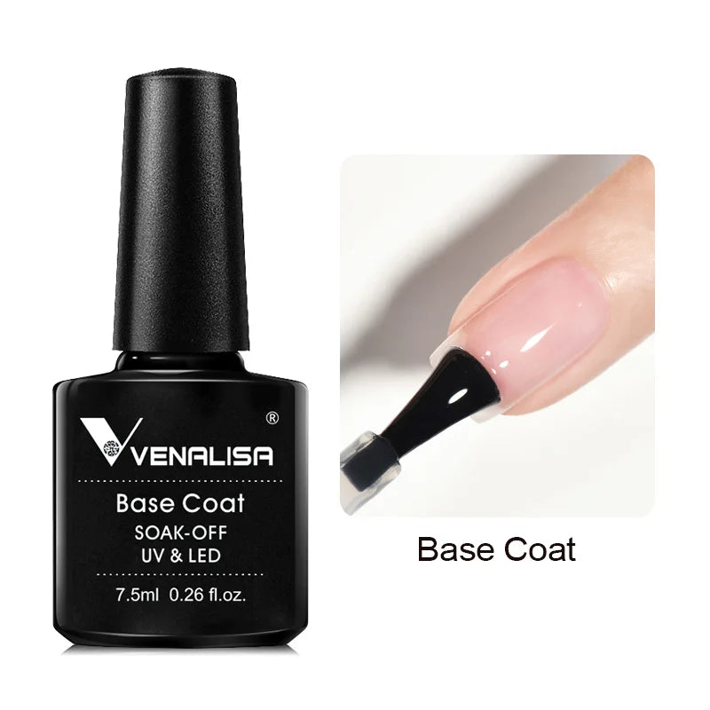 VENALISA Nail Gel Polish Full Coverage Holographic Camouflage Nail Varnish Manicure Lacquer Polish Soak Off UV LED Lacquer 7.5ML