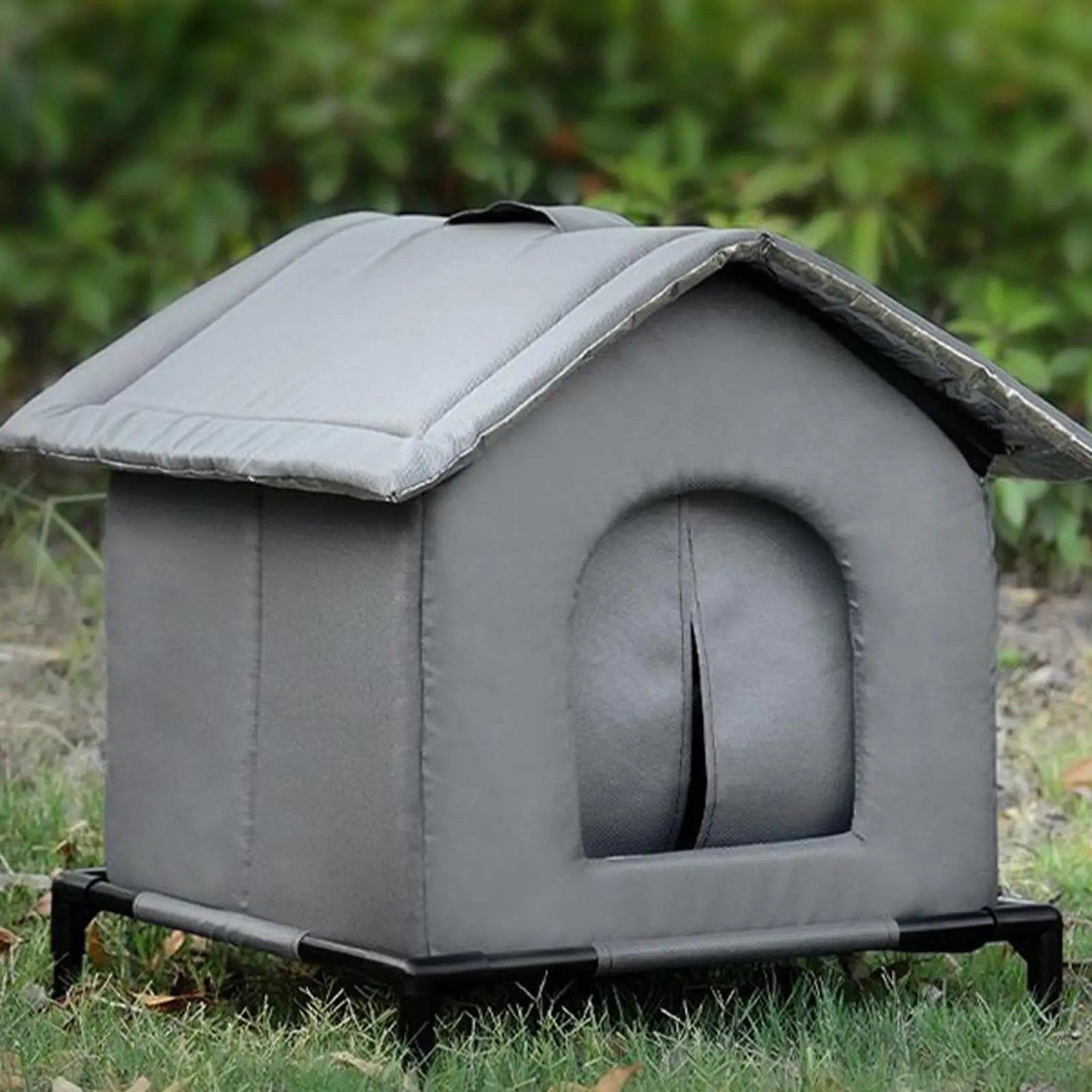 Winter Outdoor Cat House Warm Windproof washable Cat Shelter Insulated Animals Cave Cold Weather Nest For Backyard Garden Garage
