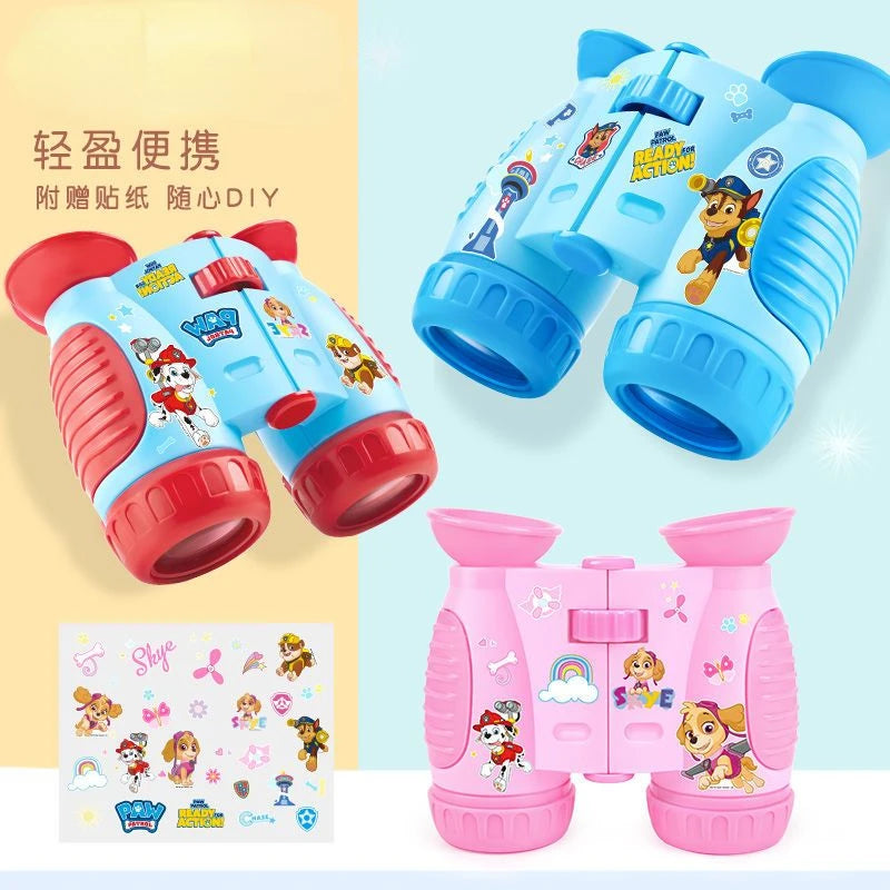 New cute and creative cartoon pattern lightweight portable high-definition binoculars toy for boys and girls of the Paw Team