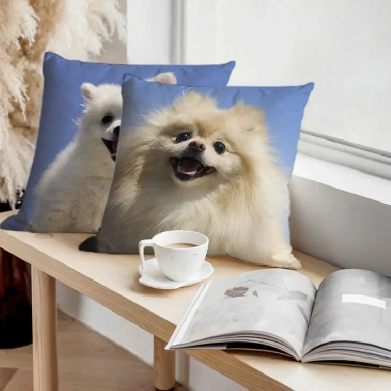 Golden Retriever Pet Dog Pattern Printed Pillow Cover Fashionable Luxury Home Decoration Office Seat Cushion Cover