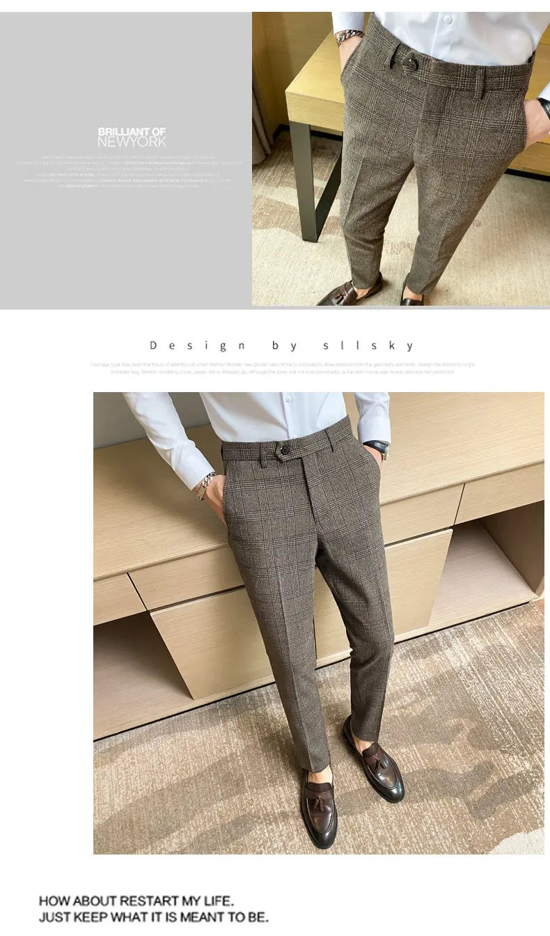 Pantalon a carreaux Printemps/Automne