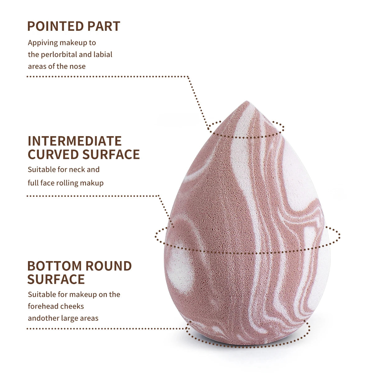 42pcs Kit de maquillage multifonctionnel Comprend 20pcs pinceaux avec sac de lavage