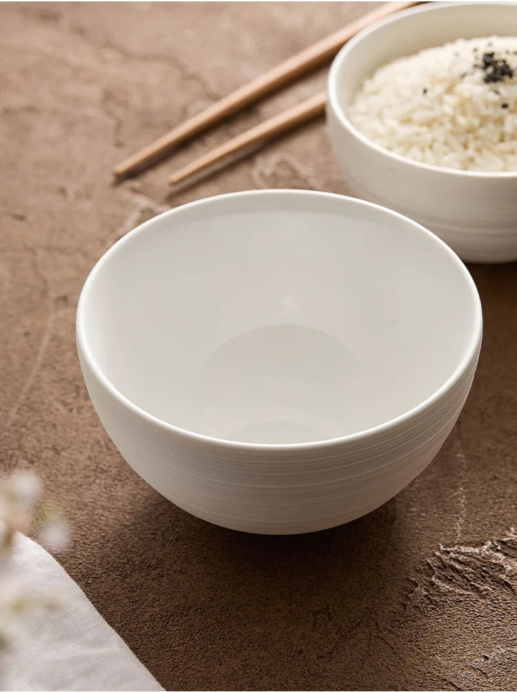 Household Ceramic Bowls, Kitchen Utensils, Salad Bowls, White Fruit Bowls, Desserts, Buffets, Side Dishes, Tableware.