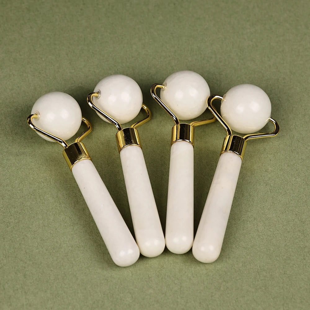1PC Natural Jade Face Roller Massager Face Neck Body Eye Massage Anti Aging Wrinkles Beauty Slimming Therapy SPA Skincare Tool