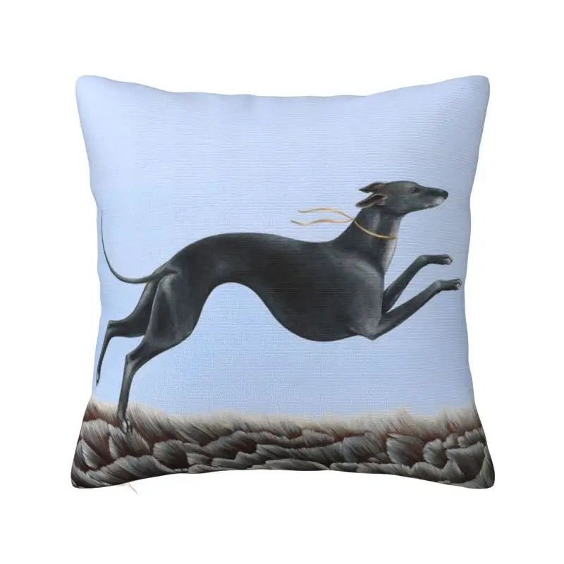 Custom Cute Whippet Greyhound Pillow Case Decor Home Hound Dog Luxury Cushion Cover Car Pillowcase