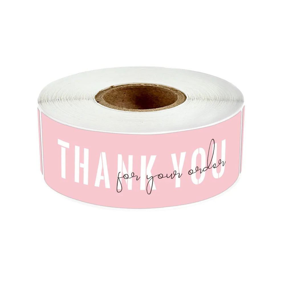 120Pcs 1inch*3inch Thank You Stickers Self-adhesive Laser Stickers Sealing Label for Small Business Bakery Shop Thank You Gifts