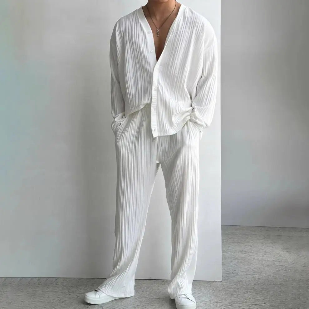 Pull Chemise Casual Mode Décontracté couleur unie