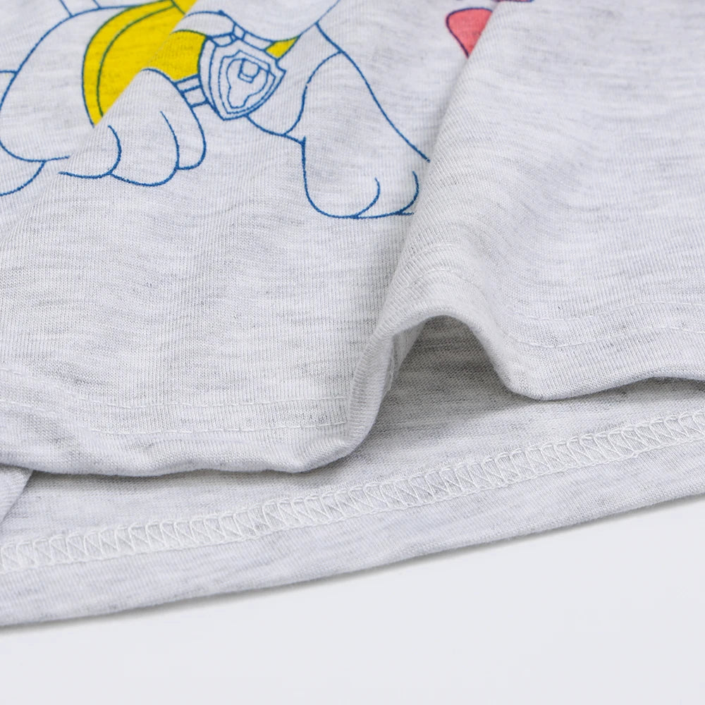 Paw Patrols Baby Pajamas Sets Children Summer Short Sleeve Skirt Pants Suit Kawaii Sleepwear Boys Girls Cosplay Nightgown Gift