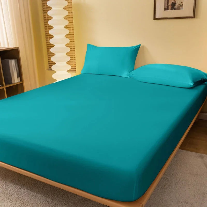1 piece of solid color matte bed sheet, solid color bed cover for bedroom, bedding (excluding pillowcases)