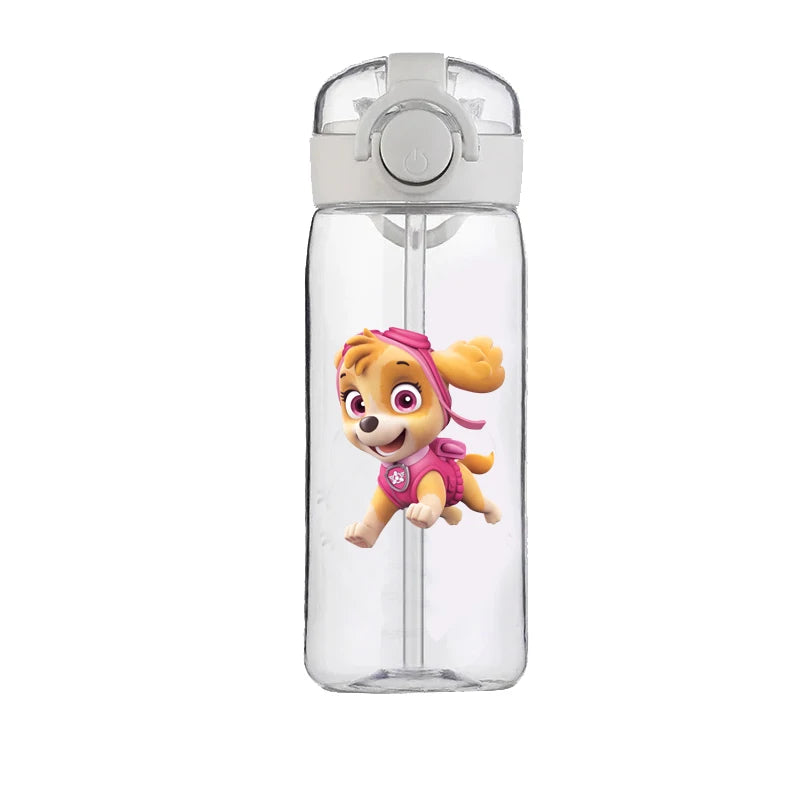PAW Patrol Chase Cup Clear Brand High Quality Water Bottle Outdoor Sport Leak Proof Plastic School Water Bottle for Kids 400ML