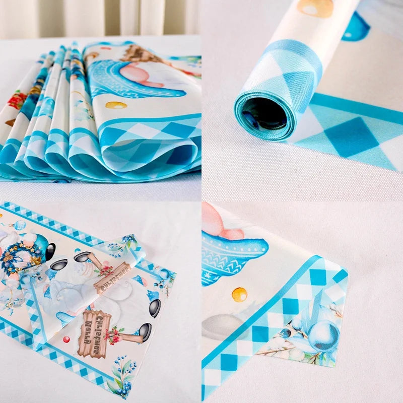 Christmas Table Runner Merry Christmas Decoration for Home Xmas Party Decor 2025 Navidad Notal Noel Ornament Happy New Year 2026