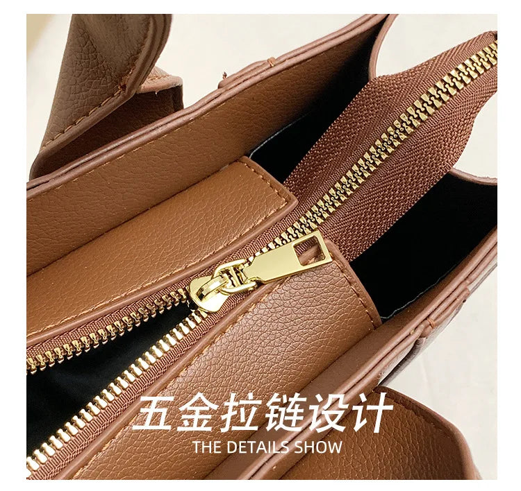 ‌2025 Fashion Embroidery Handbag - Adjustable Shoulder Tote, Crossbody Purse, Trendy & Practical, Perfect for Daily Outfits‌