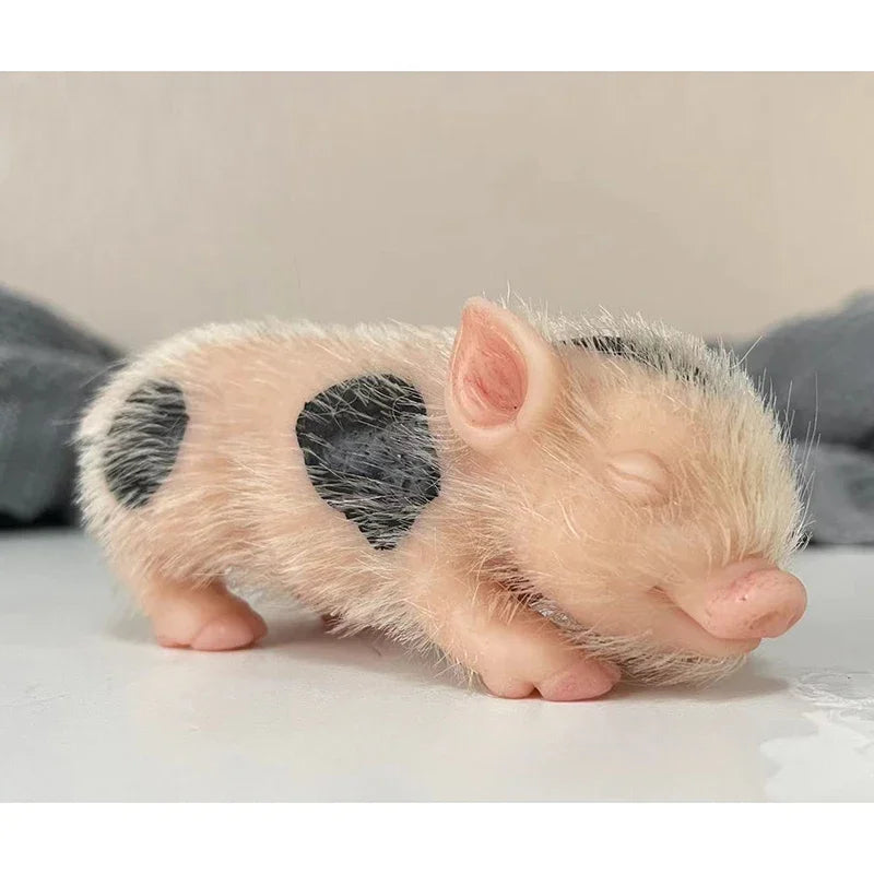 5inch Mini Reborn Doll Full Body Silicone Piglet Cute Lifelike Piglet Reborn Piggy Toys for Children Drop Shipping