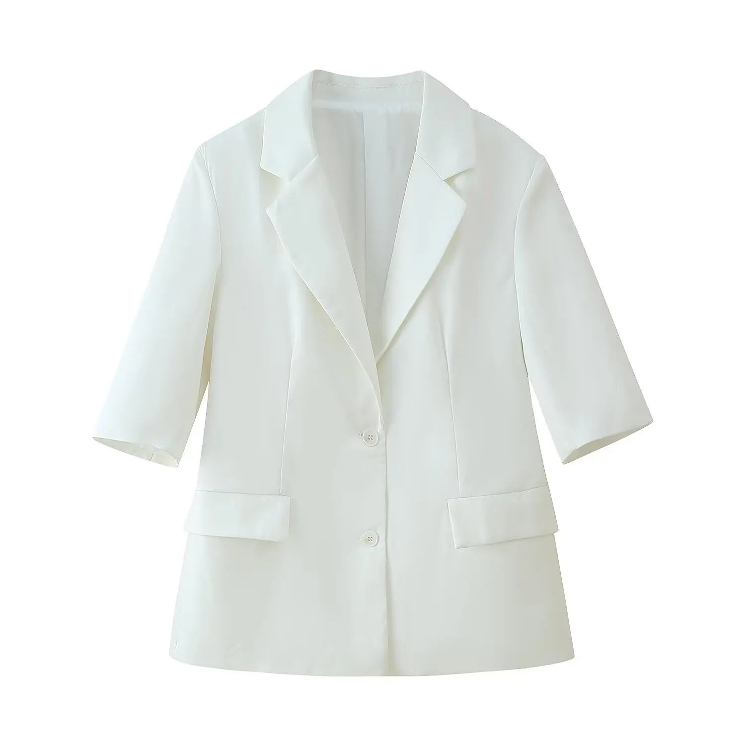 Ensemble 2 pièces revers simple boutonnage a manches courtes