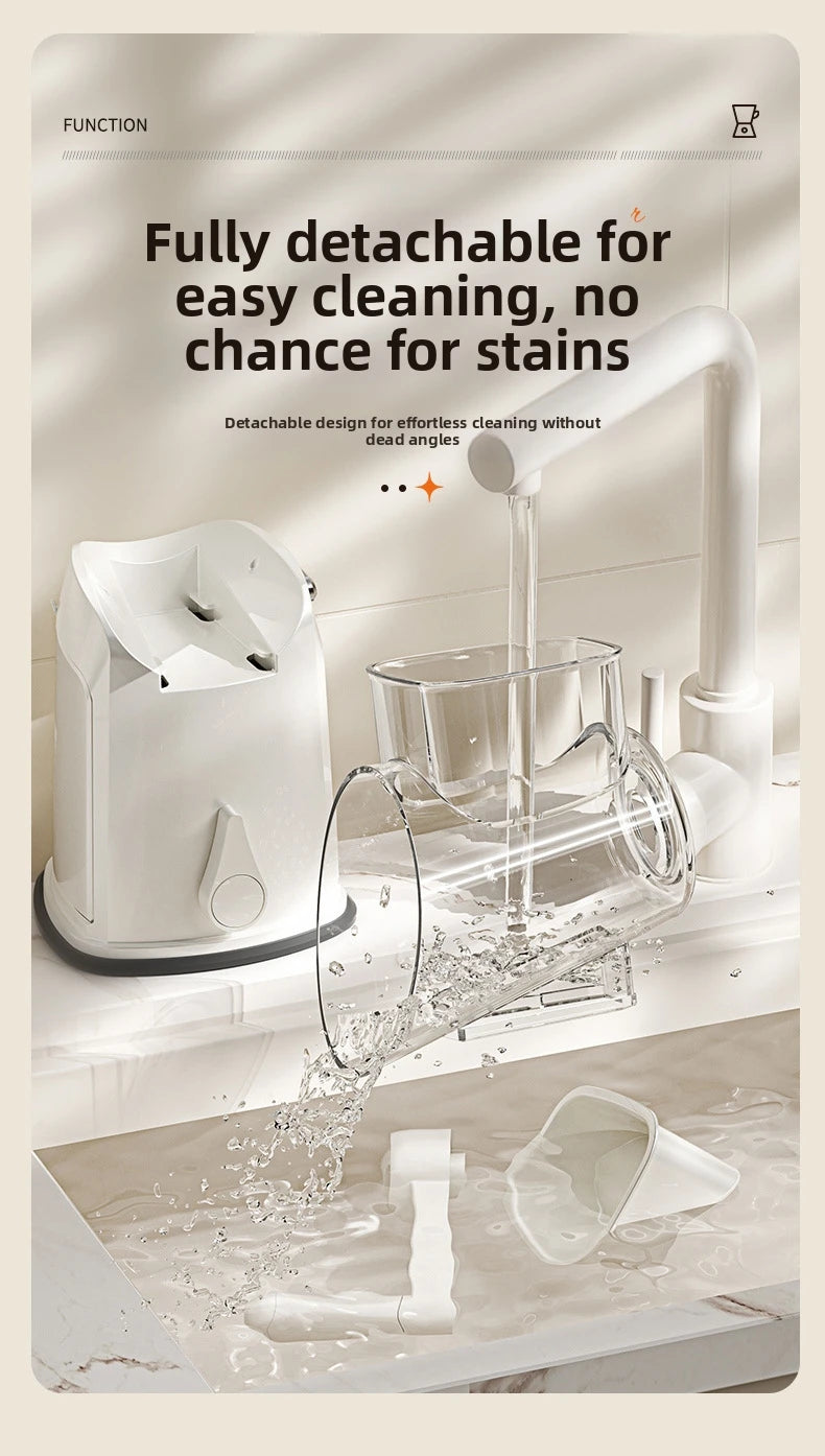 Household Manual Slicer, Stainless Steel Multi-Blade Design, Non-Slip Base, Portable And Easy To Clean, Kitchen Artifact