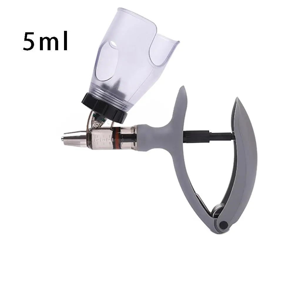 1 Pc 2/5ml Poultry Automatic Syringe With Scale Adjustable Continuous Animal Injector Vaccine Injection Veterinary Tools