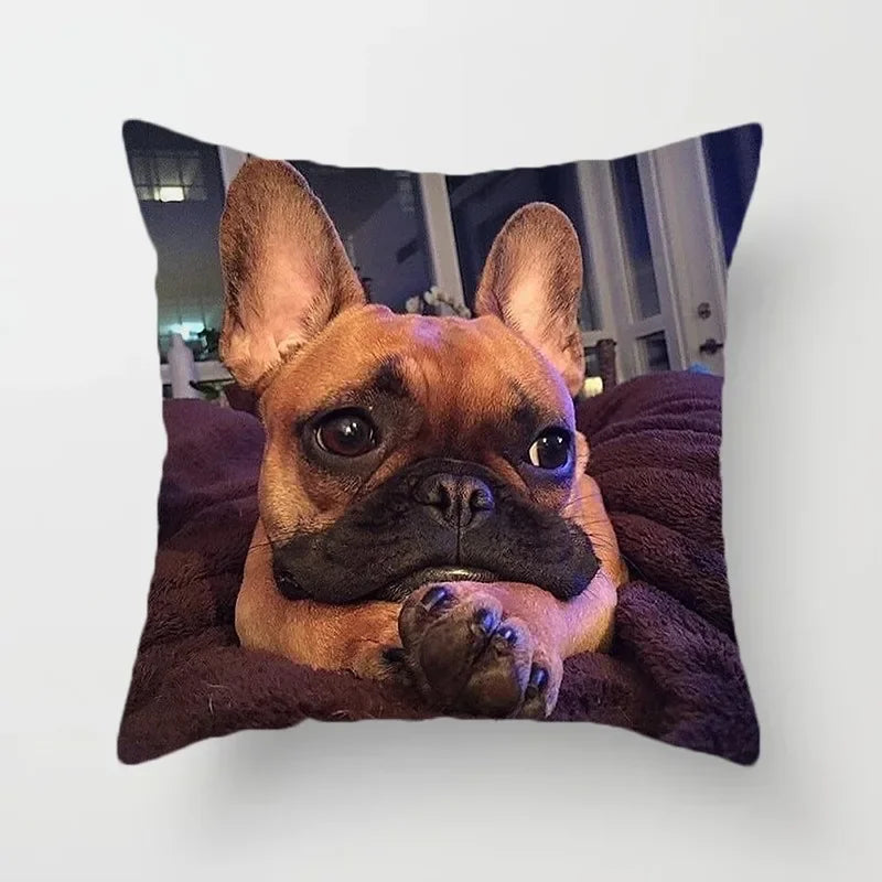 Golden Retriever Pet Dog Pattern Printed Pillow Cover Fashionable Luxury Home Decoration Office Seat Cushion Cover