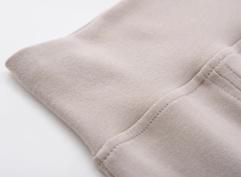 Newborn Baby Pants Boy Girl Cotton Leggings 0 To 12 Months Spring and Autumn High Waist Solid Color Foot Binding Trousers