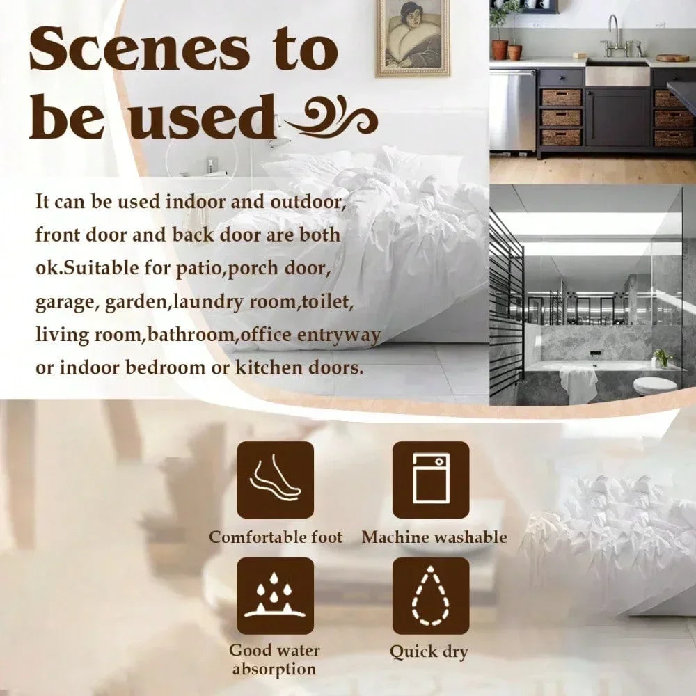 Christmas Gnome Pattern Door Mat Soft Carpet  Living Room Kitchen Bedroom Bathroom Laundry Room Christmas Christmas Home Decor