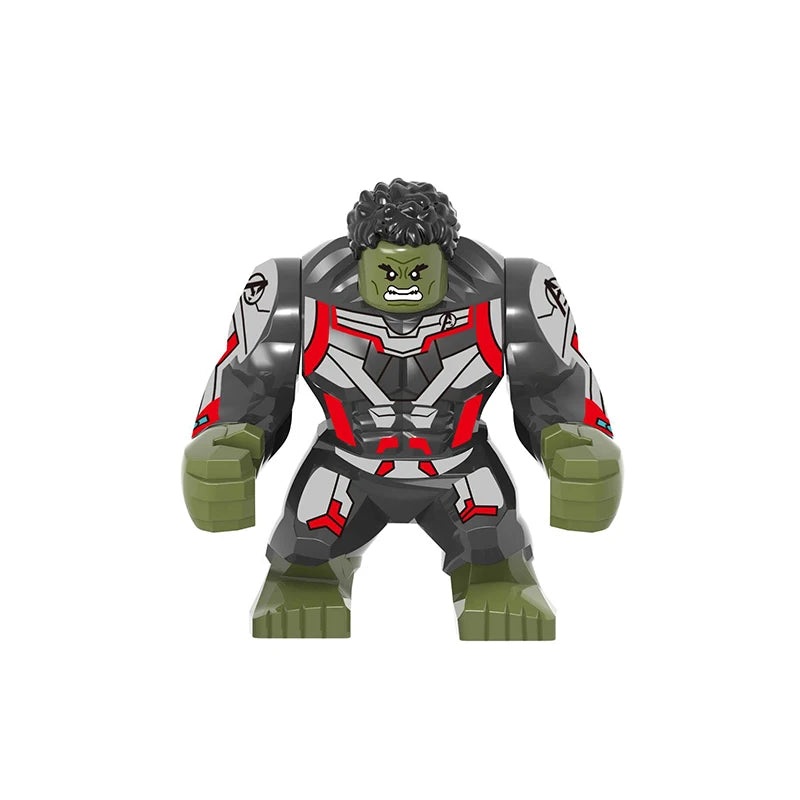 Hot Marvel movie Avengers DIY superhero 3D model character set building block assembly toy children's birthday gift boy girl