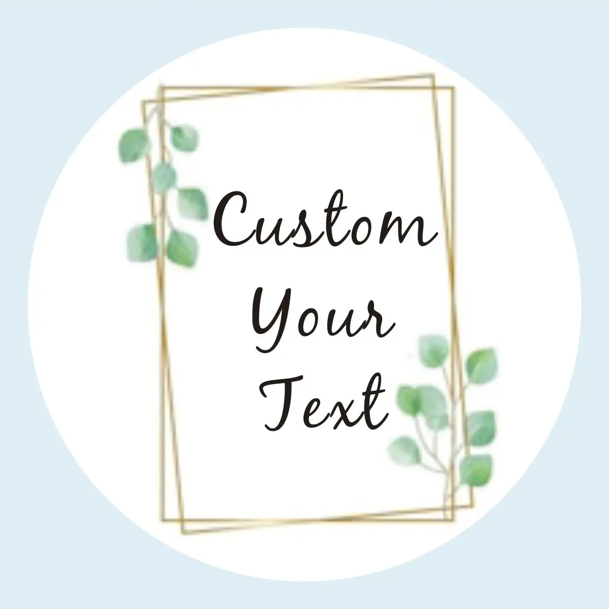 96 Pcs Personalized Round Circle Label Stickers Custom Name Date Thank You Stickers for Bridal Shower Party Favors