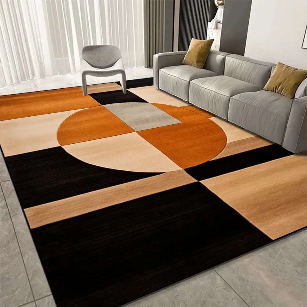 Luxury Geometric Carpets for Living Room Decor Sofa Large Area Home Rugs for Bedroom Soft Non-slip Mat for Kitchen Doormat