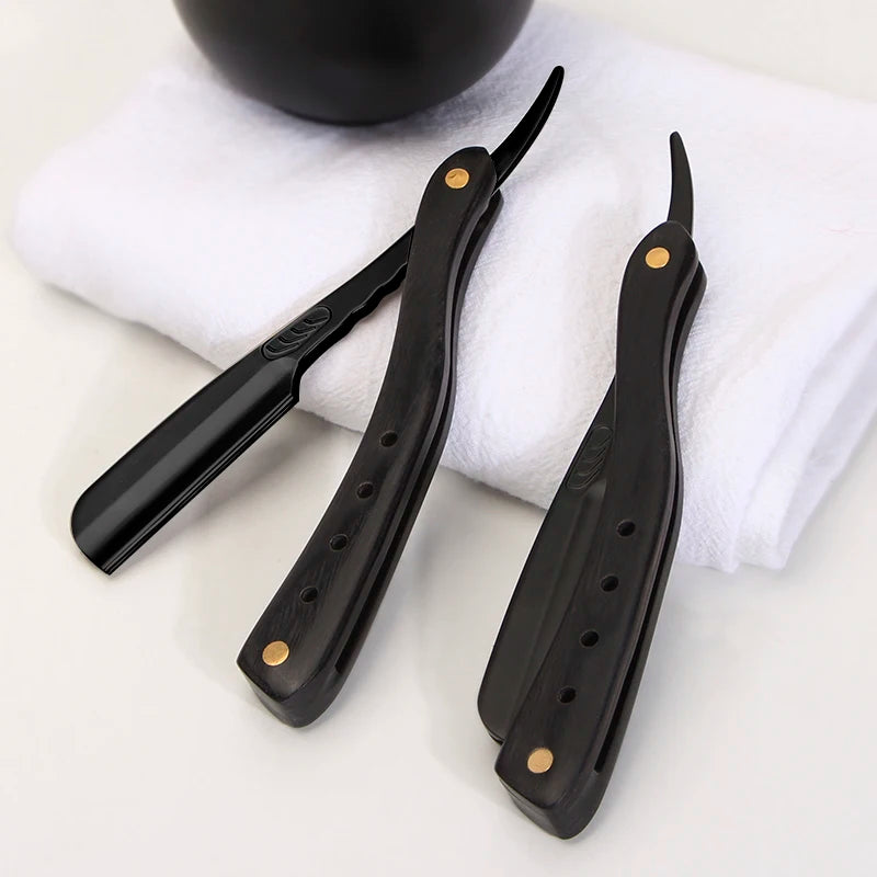 Rasoir à cheveux Pliant Lames remplaçables Couteau de rasage Acier inoxydable