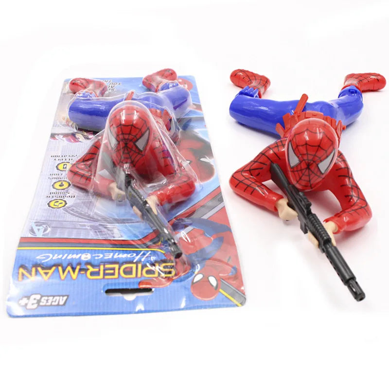 Marvel Peripheral  Crawling Toy Spider Man Captain America Hulk With Gun Crawling Model With Lights Children's Crawling Toy