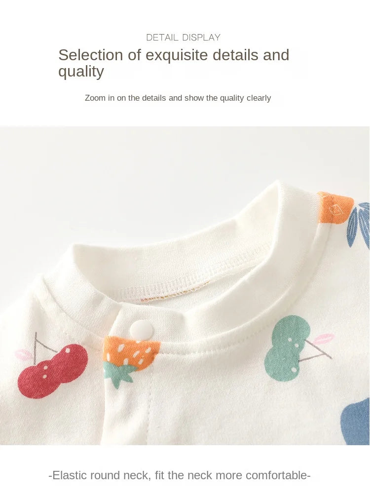 Newborn Baby Bottoming Climbing Clothes Autumn Pajamas Super Cute Baby Bodysuit Spring and Autumn