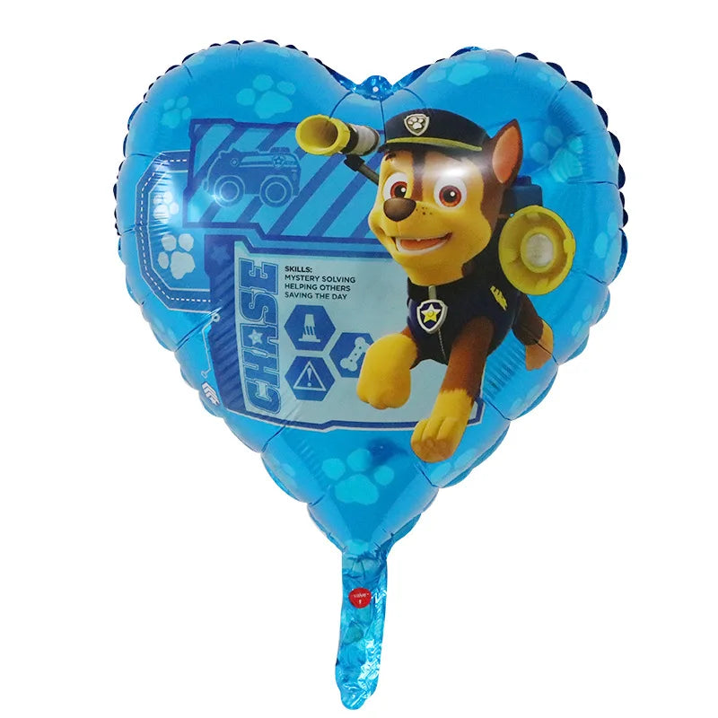 Paw Patrol Dog Paw Cute Cartoon Aluminum Foil Latex Balloons Party Decor Kids Classic Toys Helium Air Inflatable Balls Supplies