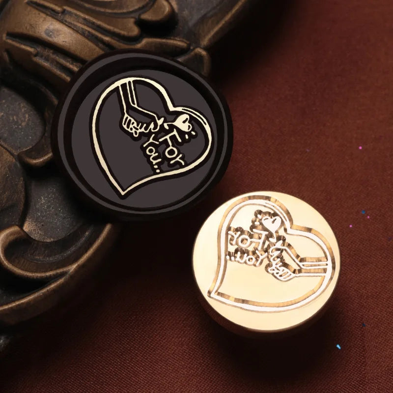 English Blessings Seal Head Wax Stamp Envelope Sealin Greeting Card Gifts Wedding Invitation,Thank You/Good Luck/Best Wishes