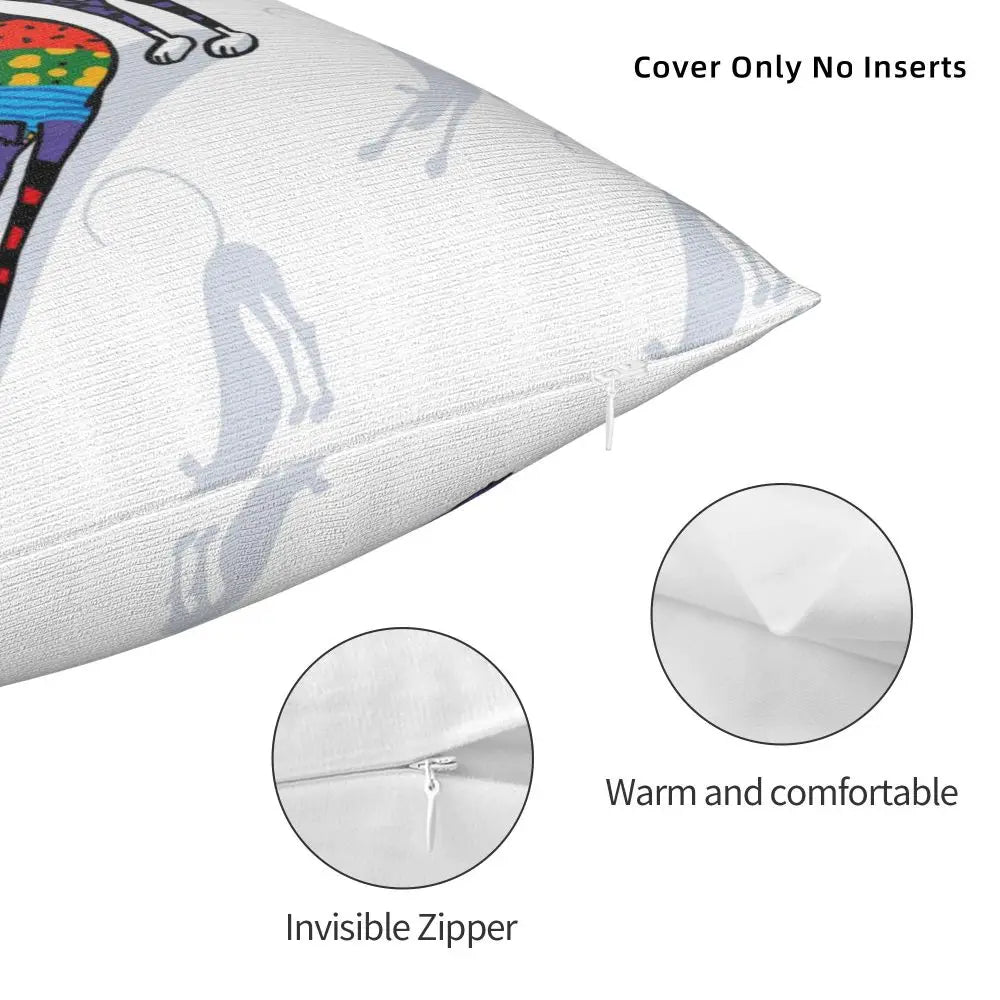 Custom Cute Whippet Greyhound Pillow Case Decor Home Hound Dog Luxury Cushion Cover Car Pillowcase