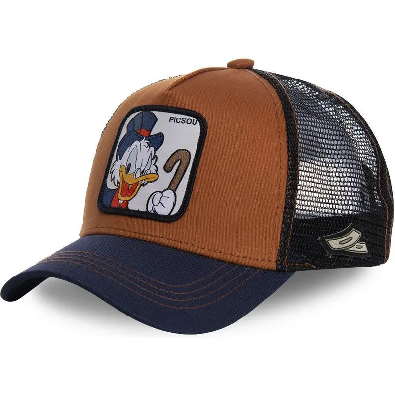 Cartoon Disney Mickey Goofy Sun Protection Baseball Casquette de baseball Kawaii Donald Duck Visière d'extérieur Chapeau de sport Chapeau de maille de camionneur réglable