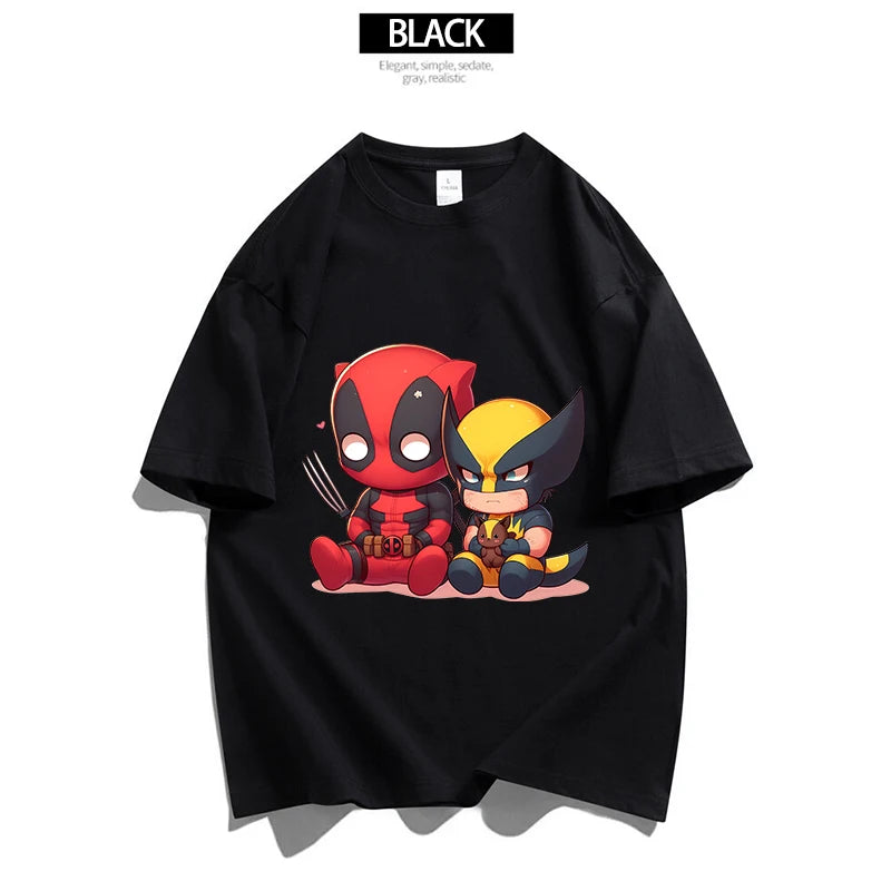 Marvels Spidermans Women Men T Shirt Fashion Printed Summer Clothes Marvels Anime Cartoon Tee Shirt Short Sleeve Tops
