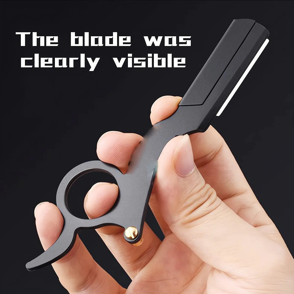 (1+10 lames) Rasoir de coiffeur pour la barbe