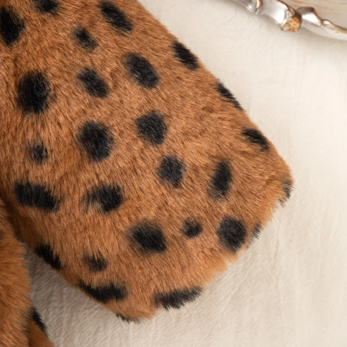 Baby Clothes Girl Winter Full Printed Spot Pattern Warm Lamb Suede Baby Girl's Outerwear Hooded Cute Casual Girl's Coat