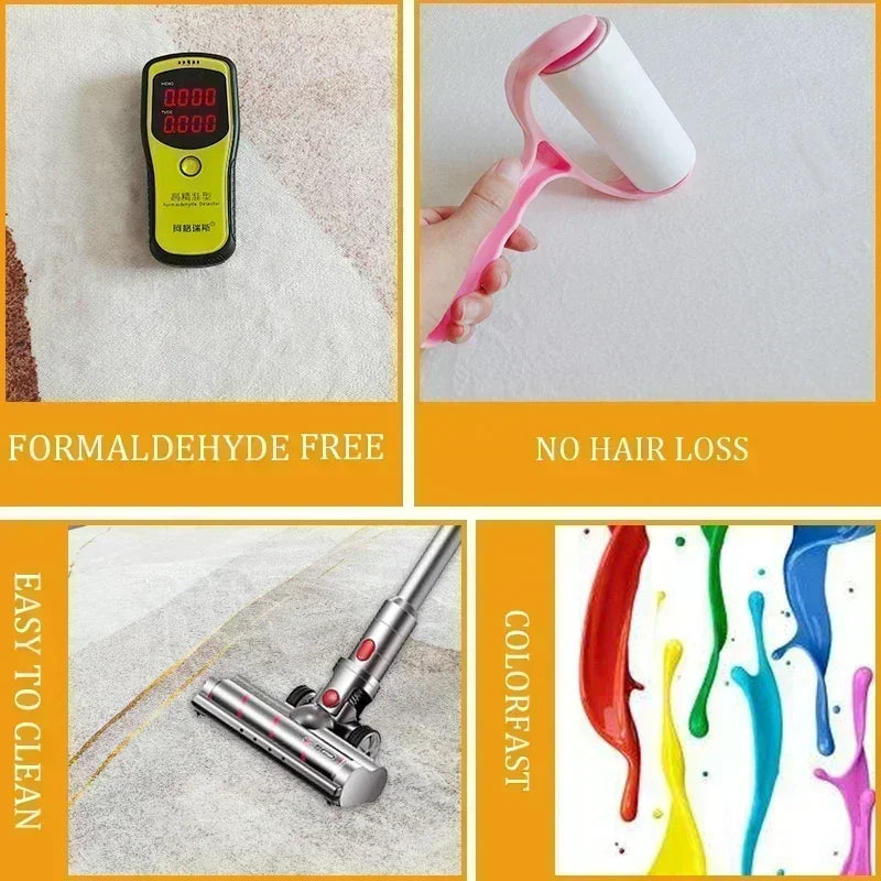 Nordic Geometric CARPET Customizable FOR LIVE ROOM Luxury Home Decoration Bedroom Rugs Washable Antiskid Floor Mats Bedside