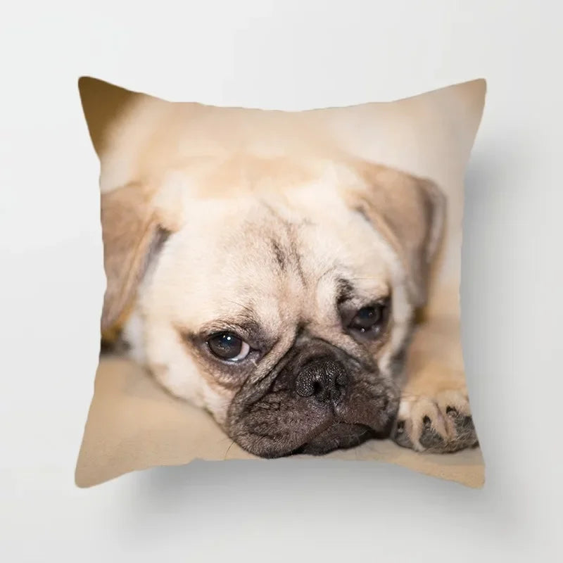 Golden Retriever Pet Dog Pattern Printed Pillow Cover Fashionable Luxury Home Decoration Office Seat Cushion Cover