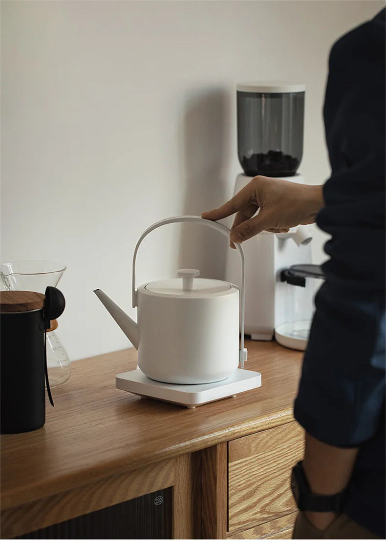 XiaoTi Electric Kettle Beautiful Retro Style 304 Stainless Steel Electric Tea Kettle For Home Office Hotel Fast Boiling 600ml