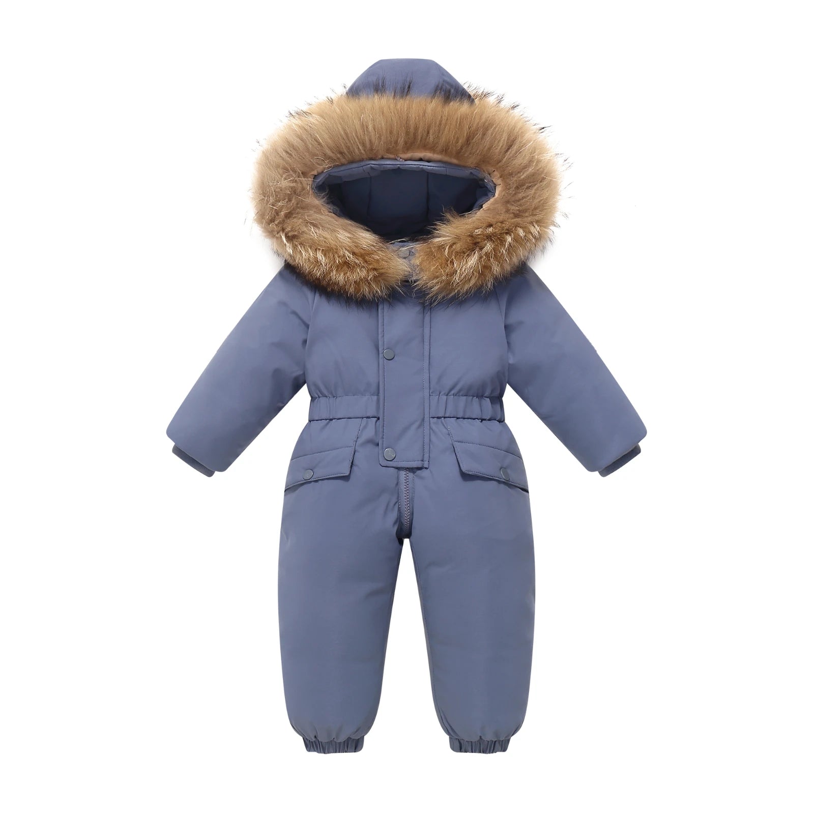 -30 winter snow overalls clothing clothes snowsuit duck down jacket kids girl coat Park infant boy jumpsuit baby toddler romper