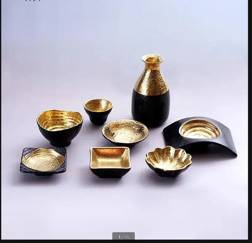 Ceramic Cutlery Set Sauce Dish Soy Sauce Dish Vinegar Dishes Snack Plate Seasoning Plate Try Dishes Bowl Flagon Wine Glass