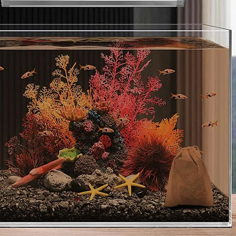 3-30g Natural Terminalia Catappa Foetida Leaf With Bag PH Balance Water Conditioner Fish Tank Filter Aquarium Clean Tool