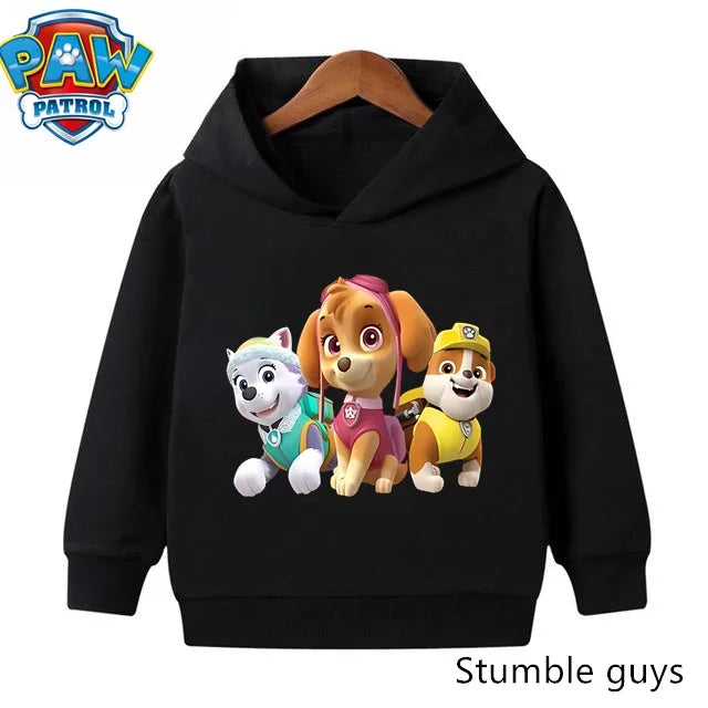 Paw Patrols Hoodie Kids Sweatshirt Cute Anime Hoodie Cashmere Boys Clothes Girls Tops Pokemoned Clothes