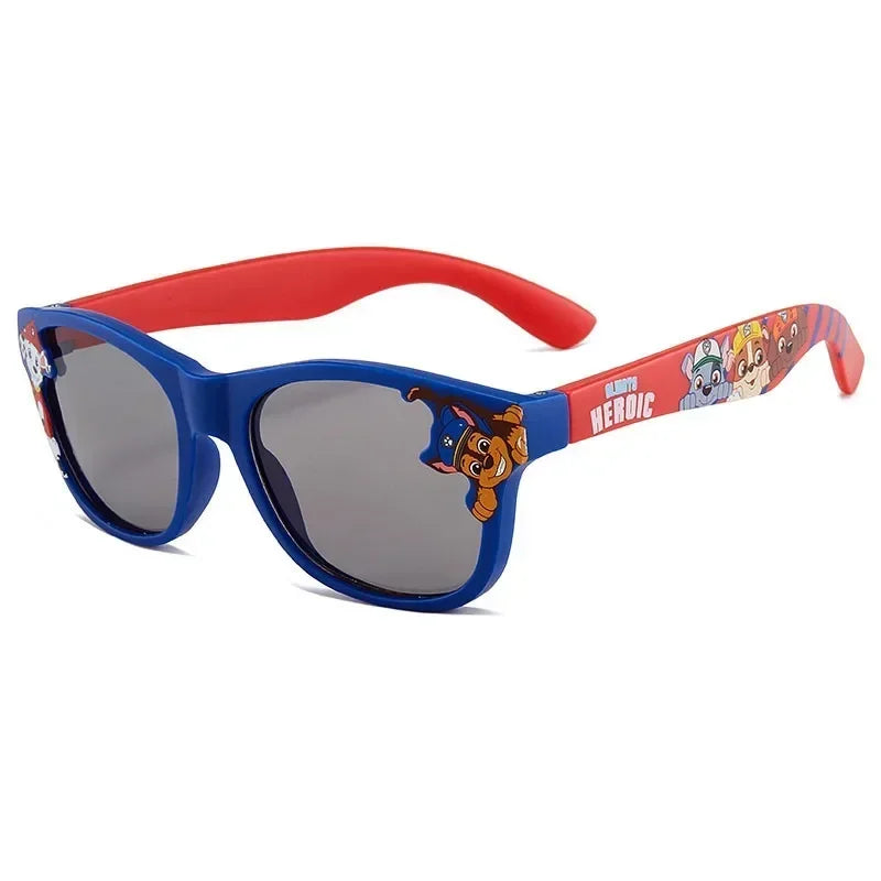 PAW Patrol Chase Sunglasses Round Polarized cartoon Sunglasses Silicone Flexible Safety anime Sun Glasses Fashion Shades Eyewear
